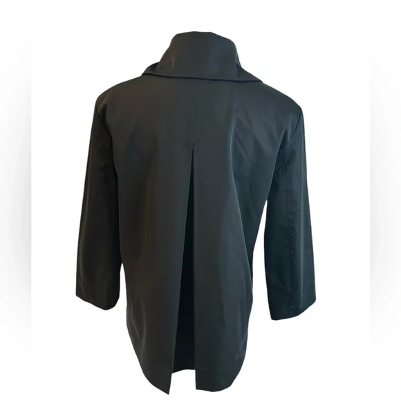 Colebrook Black Button Down Medium Weight Pea Coat - Picture 4 of 7